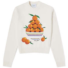 Свитер Casablanca Pyramide D&apos;Oranges Intarsia Knit, белый