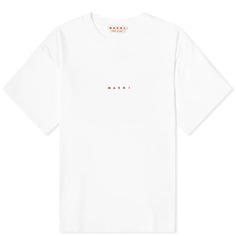 Футболка Marni Small Logo, цвет Lily White