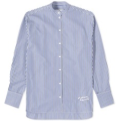 Рубашка Maison Kitsune Oversize, цвет Blue &amp; Navy Stripes
