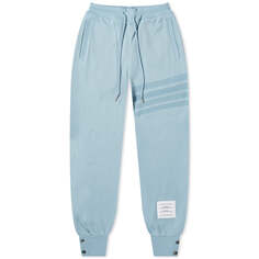 Спортивные брюки Thom Browne 4 Bar Tonal, светло-синий