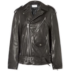 Куртка Sportmax Samanta Leather Biker, черный