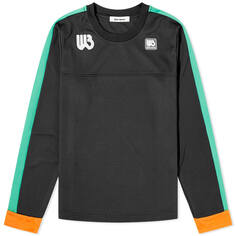 Футболка Wales Bonner Long Sleeve Commune, цвет Black, Green &amp; Orange