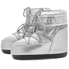 Ботинки Moon Boot Icon Low Glance, серебряный