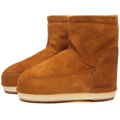 Ботинки Moon Boot Icon Low Nolace Suede, цвет Cognac