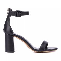 Женские модельные сандалии New York &amp; Company Lulu на блочном каблуке New York &amp; Company, черный