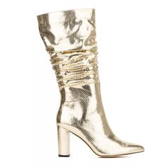 Женские ботинки до середины икры на каблуке с напуском New York &amp; Company Earla New York &amp; Company, золотой