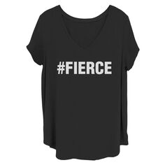 Детская футболка с ярким текстом и надписью Fierce Hashtag Fierce Unbranded