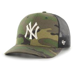 Мужская камуфляжная кепка New York Yankees Trucker Snapback &apos;47