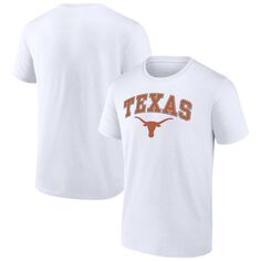 Мужская белая футболка с логотипом Texas Longhorns Campus Fanatics