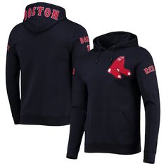 Мужской пуловер с капюшоном и логотипом Pro Standard, темно-синий Boston Red Sox Team