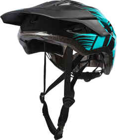 Велосипедный шлем Matrix Split Oneal, черный/бирюзовый Oneal
