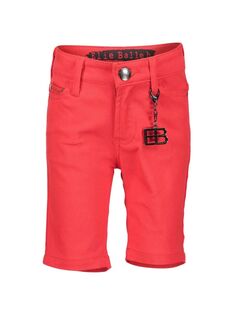 Джинсовые шорты с логотипом и подвеской Elie Balleh, красный