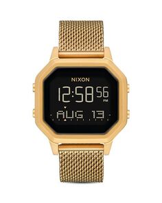 Часы Siren Milanese с черным сетчатым браслетом, 36 мм Nixon, цвет Black