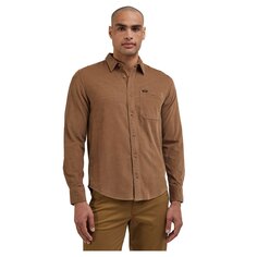 Рубашка с длинным рукавом Leesure, коричневый