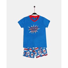 Пижама с коротким рукавом Admas Super Dad, синий