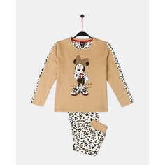 Пижама Disney Minnie Leopardo, бежевый