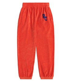 Спортивные брюки bc из хлопкового махрового материала Bobo Choses, красный