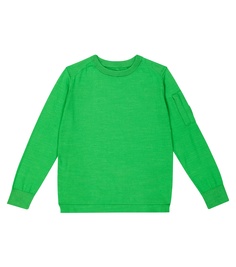 Хлопковый свитер C.P. Company, зеленый