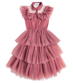 Платье jeena с оборками C&apos;Era Una Volta, розовый