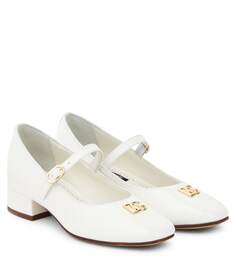 Лакированные туфли mary jane с логотипом Dolce&amp;Gabbana, белый