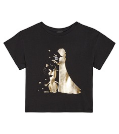 Хлопковая футболка из коллаборации с disney frozen Givenchy, черный