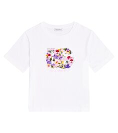 Футболка из хлопкового джерси с логотипом Dolce&amp;Gabbana, белый