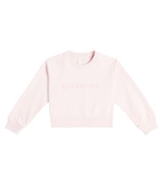 Толстовка из хлопкового джерси с логотипом Givenchy, розовый