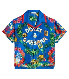 Рубашка из хлопка с принтом Dolce&amp;Gabbana, мультиколор