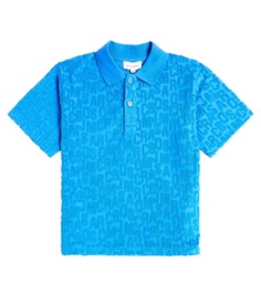 Рубашка-поло из смесового хлопка с логотипом Marc Jacobs, синий