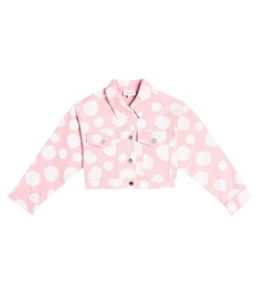 Джинсовая куртка в горошек Marc Jacobs, розовый