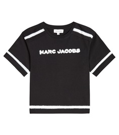 Футболка из хлопкового джерси с логотипом Marc Jacobs, черный