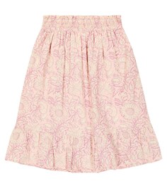 Хлопковая юбка anneta с цветочным принтом Louise Misha, розовый