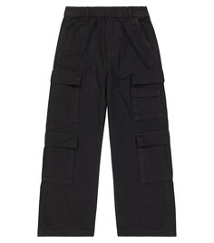 Хлопковые брюки-карго Marc Jacobs, черный