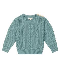 Хлопковый свитер aliou Louise Misha, синий