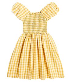 Платье cherisla с присборками из смесового хлопка Molo, желтый