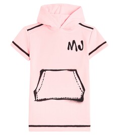 Хлопковое махровое платье trompe l&apos;oeil Marc Jacobs, розовый