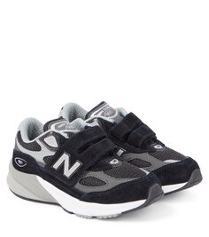 Кроссовки 990v6 с замшевой отделкой New Balance, черный