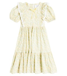 Платье из хлопка с принтом Paade Mode, желтый