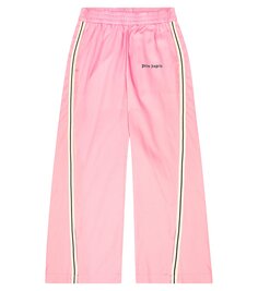 Спортивные брюки широкого кроя с логотипом Palm Angels, розовый