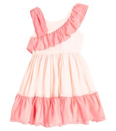 Шифоновое платье со сборками Patachou, розовый