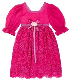 Украшенное кружевное платье Patachou, розовый