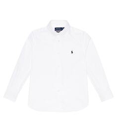 Хлопчатобумажную рубашку Polo Ralph Lauren, белый