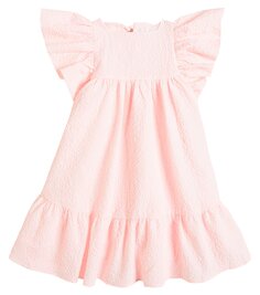 Платье из матлассе с оборками Petite Amalie, розовый