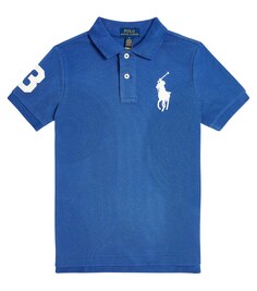 Хлопковая рубашка-поло Polo Ralph Lauren, синий