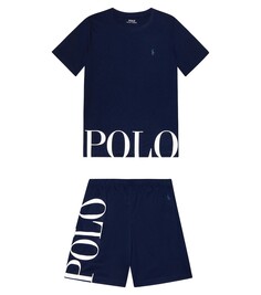 Пижамы с принтом Polo Ralph Lauren, синий