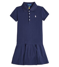 Хлопковое платье-рубашка Polo Ralph Lauren, синий