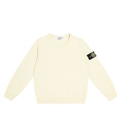 Толстовка compass из хлопка Stone Island Junior, бежевый