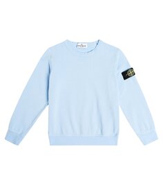 Толстовка compass из хлопка Stone Island Junior, синий