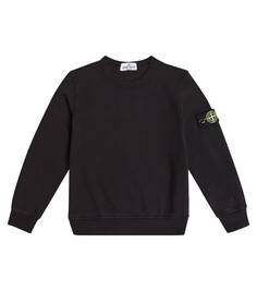 Толстовка compass из хлопка Stone Island Junior, черный