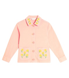 Хлопковая куртка Stella Mccartney, розовый